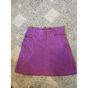Kuhl Skirt Boysenberry A-Line Size 4 cargo canvas